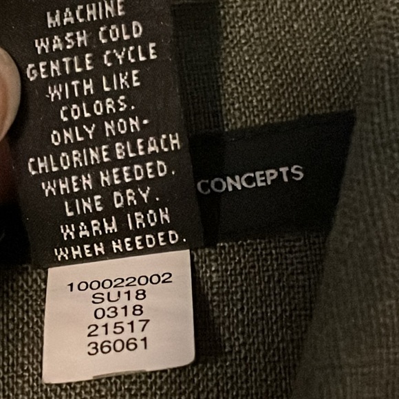 INC International Concepts Women's Linen Embroidered Peplum Jacket -Size M - Picture 10 of 10